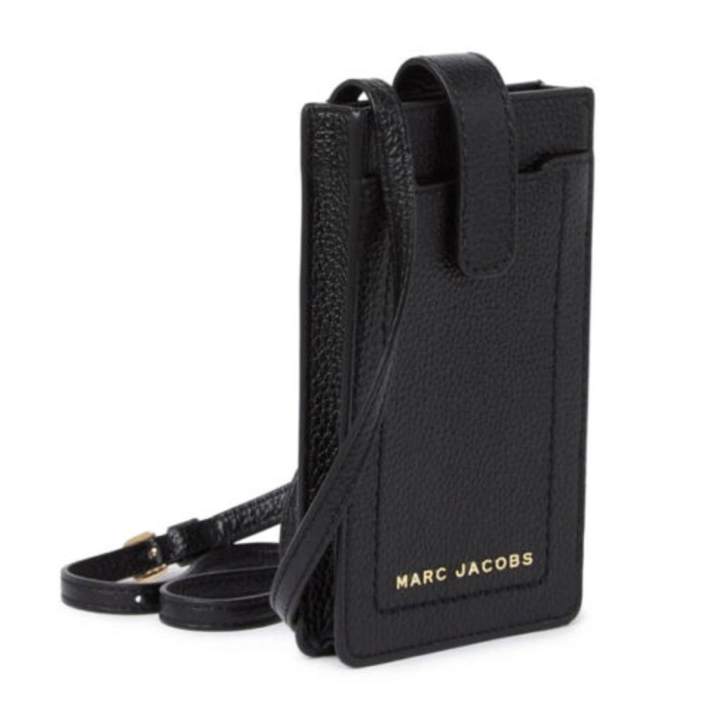 NWT Marc Jacobs Leather Groove Phone Crossbody Black S107L01SP21